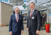 Premiér Fiala navštívil ve středu 7. června českobudějovickou nemocnici